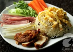 [Chế biến] - Cơm gà sắc xuân