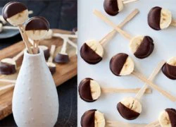 [Chế biến] - Kẹo mút chuối nhúng chocolate