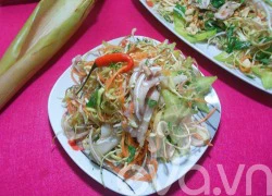 [Chế biến] - Nộm hoa chuối