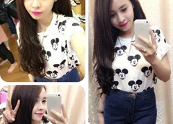 Chị em lùng sục áo phông Mickey