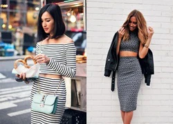 Chọn áo khoác "khoe" crop top sành điệu