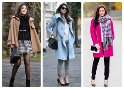 Cuốn hút với họa tiết houndstooth ngày khai xuân