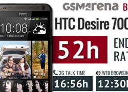 Đánh giá thời lượng pin HTC Desire 700: Duyệt web 'khủng', xem video tồi