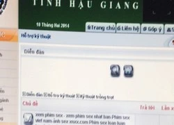 Điều tra hacker tấn công website của Sở Nông nghiệp Hậu Giang