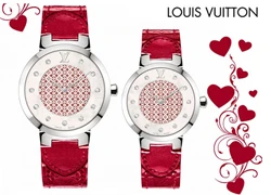 Đồng hồ Louis Vuitton Tambour Monogram Valentine