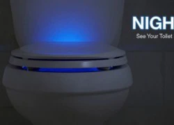 Dùng đèn LED chiếu sáng cho chỗ ngồi trong toilet