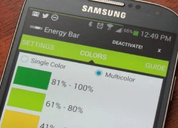 Energy Bar - Thêm thanh hiển thị dung lượng Pin chi tiết cho Android