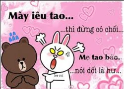 Gấu Brown và thỏ Cony đối thoại tình yêu