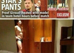 Hậu scandal sex, Giroud chối tội ngoại tình