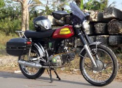 Honda 72 tân trang phong cách touring ở Đồng Tháp