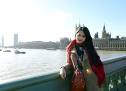 Hương Giang Idol tươi tắn ở London