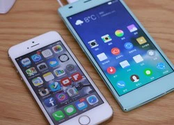 iPhone 5S đọ dáng với smartphone mỏng nhất thế giới