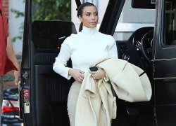 Kim Kardashian diện quần bó khoe vòng ba &#8220;phì nộn&#8221;