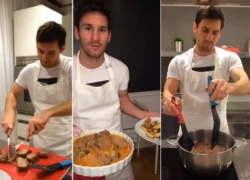 Messi khoe tài nấu nướng