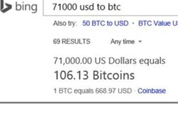 Microsoft hỗ trợ chuyển đổi tiền ảo Bitcoin trên Bing