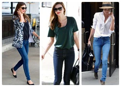 Miranda Kerr xứng danh nữ hoàng quần jeans