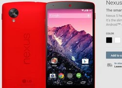 Nexus 5 màu đỏ chính thức lên kệ tại nhiều quốc gia, giá 350 USD