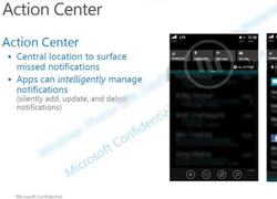 Rò rỉ slide cho thấy sẽ có tính năng Trung tâm thông báo trong Windows Phone 8.1