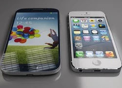 Samsung thiết kế mặt trước Galaxy S4 hiển thị được nhiều hơn iPhone 5s