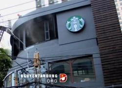 TP.HCM: Quán cafe Starbucks phát hỏa