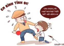 Tranh vui: Học sinh và giao thông thời nay