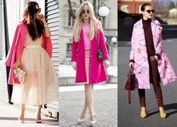 Trendy và sành điệu với chiếc áo khoác hồng