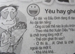 Truyện cười: Yêu hay ghét