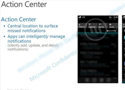 Windows Phone 8.1 lại lộ ảnh chụp về Notification Center mới