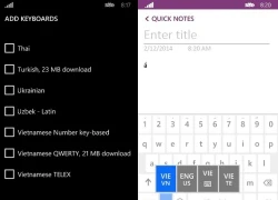 Windows Phone 8.1 sẽ hỗ trợ bàn phím Swipe