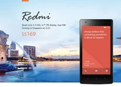 Xiaomi đổ bộ thị trường Singapore với smartphone 2,8 triệu