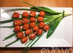 [Chế biến] &#8211; Salad cà chua&#8221;hoa tulip&#8221;