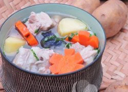 [Chế biên] - Canh khoai tây nấu sườn