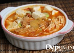 [Chế biến] - Canh kim chi nấu rong biển, cá cơm