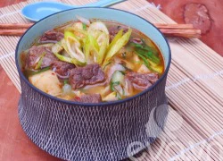 [Chế biến] - Canh kim chi thịt bò