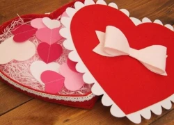 Chuẩn bị hộp đựng quà thật xinh cho ngày Valentine trắng