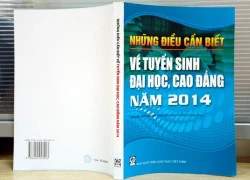 Cuốn 'Những điều cần biết về tuyển sinh' phát hành hôm nay