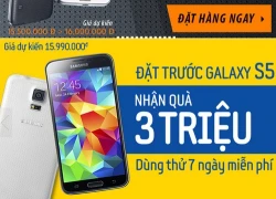 Đại lý đã cho đặt hàng Galaxy S5, giá từ 15,5 triệu đồng