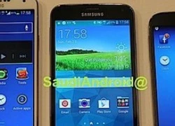 Galaxy S5 đọ màn hình cùng Galaxy S4 và Galaxy Note 3