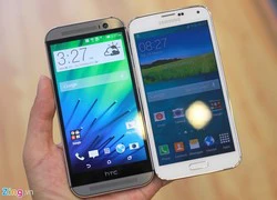 Galaxy S5 so dáng HTC One M8 ở VN