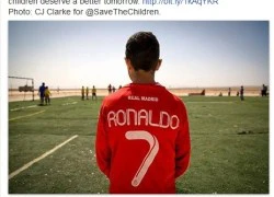 Học Ronaldo, Messi kêu gọi giúp đỡ trẻ em tị nạn