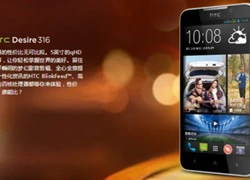 HTC Desire 316 chính thức giới thiệu tại Trung Quốc