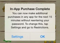 iOS 7.1 hiển thị thông điệp nhắc nhở việc mua ứng dụng
