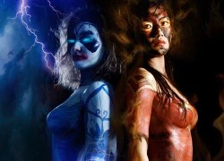 Mãn nhãn bộ ảnh body painting Đột Kích phiên bản "full"