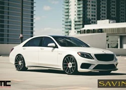 Mercedes S63 AMG nổi bật với bộ vành Savini