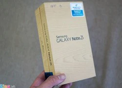 Mở hộp Galaxy Note 3 viền vàng giá 13,5 triệu tại Việt Nam