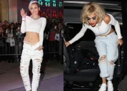 Rita Ora đọ style táo bạo với Miley Cyrus