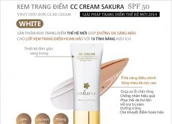 Trang điểm tự nhiên với Sakura CC Cream