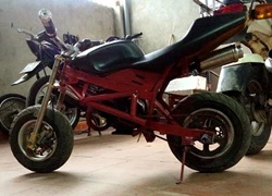 Ảnh thực tế xe ruồi chế kiểu dáng Ducati ở Lạng Sơn