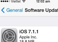 Apple tung bản cập nhật iOS 7.1.1, cải thiện Touch ID và sửa lỗi