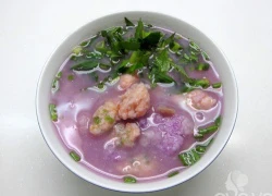 [Chế biến] - Canh khoai mỡ nấu tôm